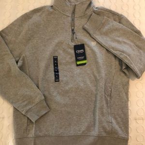 NWT!!! Chaps Grey Fleece Pullover